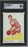 1972 Topps #3 Geoff Petrie 9 card progressive proof.